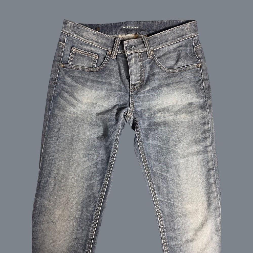 Elie Tahari Adena Straight Jeans Womens Size 28 Faded Blue Denim